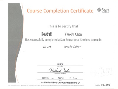 Course Completion Certificate